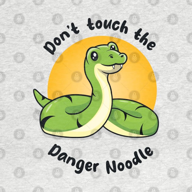 Don't touch the danger noodle (on dark colors) by Messy Nessie